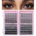 Lashes Book 30D/40D/50D Mix 640pcs DIY Fluffy Eyelash ndividual Eyelashes Kit Eyelash Extension Kit 9-16mm Natural Thick Eyelashes