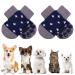 Auauy indoor anti-slip socks for dogs and cats pet socks dog socks anti-slide Pfot protection and traction thanks to silicone gel 2 sizes for small-medium animals (blue and gray) #7