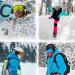 VGOOAR OTG Ski Goggles - Borderless Design Anti-Fog Coating UV400 Protection for Men & Women - Premium Gold Snow Glasses - Buy Online on GoSupps.com