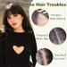NAYOO Bangs Hair Clip - 100% Real Human Hair Toppers | 360 3D Cover Clip in Wispy Bangs for Women | French Bangs Hair Extensions for Daily Wear (Brown Black - Buy Online on GoSupps.com