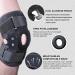 Knee Brace Support with Side Stabilizers | Open Patella Knee Brace for Men & Women | Relieve Meniscus Tear & ACL/MCL Injuries | Ideal for Running Basketball & Working Out (Black - Buy Online on GoSupps.com