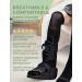 Buy Bamboo Viscose Walking Boot Socks (2 Pairs) - Lightweight Cast Sock Liners for Fracture Boots - Black - Buy Online on GoSupps.com