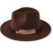 HUDANHUWEI Women's Wide Brim Fedora Panama Hat - Coffee-1 - Buy Online on GoSupps.com