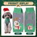 Shop Christmas Dog Sweater | Warm Turtleneck Knitwear for Puppies | Gray-Green Moose XXS - Buy Online on GoSupps.com