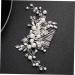 Didiseaon 1pc Pearl Comb Rhinestone Hair Accessories Crystal Side Comb Hair Comb Hair Claw Clips for Women Pearl Hair Barrettes Wedding Side Comb Alloy Rhinestones Props Bride - Buy Online on GoSupps.com