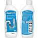 Happy Drain Sink and Drain Unblocker 2 x 500 ml Kitchen Bathroom Sink and Drain Unblocker Indoor and Outdoor Use - Buy Online on GoSupps.com