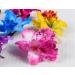 Diawell Orchid Hair Clip - White & Purple Flower Blossom Barrette Corsage Hair Accessory for International Shipping - Buy Online on GoSupps.com