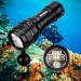 Wurkkos DL07 Dive Light 3000LM,100M Dive Flashlight 90CRI Scuba Dive Light Rechargeable Diving Light Underwater Video Light with Ball Joint Rotary Switch Submarine Light
