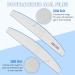 12 PCS Double Sided 100/100 Grit Nail Files for Acrylic and Natural Nails - Washable & Reusable - Blue Emery Board for False Nails - Buy Online on GoSupps.com