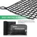 EMEKIAN Black Polyester Golf Practice Fence Net | Heavy Duty 10ft x 10ft Golf Ball Barrier Net | Portable Indoor/Outdoor Seine Net for Backyard | Adjustable Golf Batting Net - Buy Online on GoSupps.com