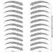 Aresvns 4D Black Eyebrow Tattoos - 99 Pairs | Long-Lasting & Waterproof | Realistic Hair-Like Transfer Sticker Tattoo | Arch Style | Christmas Gift - Buy Online on GoSupps.com