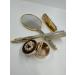 Vintage Gold Make-Up Mirror & Hairbrush Set | Antique Comb & Mirror Set for Beauty | Elegant Make-Up Accessories - Buy Online on GoSupps.com
