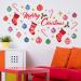 Wallflexi Christmas Decorations Wall Stickers " Merry Christmas Decoration Set" Wall Murals Decals living Room Children Nursery School Restaurant Cafe Hotel Home Office D cor multicolour