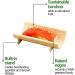 100 Mini Bamboo Canoe Dishes - Disposable & Heat Resistant Serving Boats for Sushi - 4x2 Inch Natural Bamboo - Perfect for Parties & Catering - Buy Online on GoSupps.com