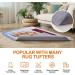 Non-Slip Rug Backing Fabric 72x40 Inch - Tufting Cloth for Carpets - Cushion Punch Needle - Plum Blossom Pattern - Easy to Trim - Buy Online on GoSupps.com