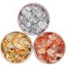 DIYASY Gold Flakes for Resin - Metallic Foil Leaf for Crafts, Painting, Nails, Jewelry Making - 3 Bottles (Gold, Silver, Copper) - Buy Online on GoSupps.com