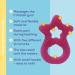 Dentistar Bei ring 2 Set - Teether for Babies & Toddlers 3 Months+ | Soft Dental Aid & Massage Handle | Made in Germany | Pink - Buy Online on GoSupps.com