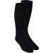 Truform Travel Compression Socks for Men & Women - 15-20 mmHg Knee High Black Small (Pack of 2) - Best for Travel & Leg Health - Buy Online on GoSupps.com