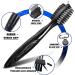 Mile High Life Microfiber Waffle Pattern Tri-fold Golf Towel & Brush Tool Kit | Club Groove Cleaner, Extension Cord and Clip | Black Towel & Brush - Buy Online on GoSupps.com