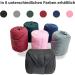 Fleece Horse Bandages with Velcro Fastener | 4-Set with Storage Bag - Pony Black - Buy Online on GoSupps.com