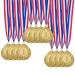 12 Pieces Gold Award Medals - Winner Medals Gold Prizes for Sports, Competitions, Party, Spelling Bees, Olympic Style, 2 Inches