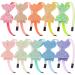 XIMA Girls Headbands For Kids,Toddler Headbands Star Sparkle 3 inch Hair Bows Hairbands with Teeth Glitter Headhoop,Pack of 10 New Spring Color-10pcs