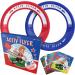 Activ Life Kids Flying Rings 2 Pack They Fly Straight & Dont Hurt! 80% Lighter Than Standard Frisbees - Replace Screen Time with Healthy Family Fun - Get Outside & Play! Proudly Made in The USA Blue/Red