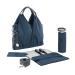 L ssig Baby Nappy Changing Bag Diaper Bag with Accessories/Green Label Spin Neckline Bag Blue M lange Spin Dye Blue M lange