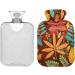 Velvet Heat Bottle with Autumn Leaves - 2L Pain Relief & Comfort - Hot & Cold Compress - Buy Online on GoSupps.com