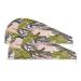 Tropical Leaves Dry Hair Cap 2 Piece Quick Drying Towel Set with Button Headband Super Absorbent Soft & Comfortable