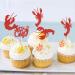 Ercadio 24 Pack Crawfish Cupcake Toppers Red Glitter Lobster Cupcake Picks Ocean Lobster Theme Party Baby Shower Birthday Party Cake Decorations Supplies New Red - Buy Online on GoSupps.com