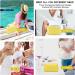 Small Waterproof PU Leather Makeup Bag for Purse - Yellow Cosmetic Pouch with Zipper for Women and Girls - Buy Online on GoSupps.com