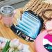 Sanitary Napkin Storage Bag & Menstrual Cup Pouch - Travel Organizer for Girls - Large Capacity Makeup Pouch - Cows Green Field Design - Multi-colored - Buy Online on GoSupps.com