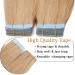 100% Remy Human Hair Tape-In Extensions - Medium Blonde #24 (40 Pieces + 10 Free Tapes) - Real Hair for Seamless Volume - Buy Online on GoSupps.com
