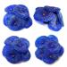 Ornaments for aquariums 4 pieces artificial corals ornament corals underwater plant for fish tank decoration (blue corals)