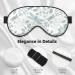 Unisex Dragonfly Print Sleeping Eye Mask - Soft Adjustable Strap Ultimate Light Blocking - Buy Online on GoSupps.com