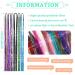 20 Pieces Glitter Hair Tinsel Kit with Plier and Beads | 47 Inch 4000 Strands Holographic Extensions for Women Girls - Halloween & Christmas | 20 Colors - Buy Online on GoSupps.com
