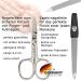 Premium 4-Piece Nail Care Set 'Capri' - Blue Kunt Leather | Manicure & Pedicure Essentials: Scissors Clippers Tweezers Sapphire Nail File - Buy Online on GoSupps.com