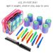 Self Grip Hair Rollers Set - 24 pcs Blue Hair Curlers for All Hair Lengths with Clips - DIY Curly Hair Styling Tool for Women, Men, Kids - Buy Online on GoSupps.com