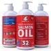 Salmon Oil for Dogs & Cats 32oz - Omega 3 EPA DHA Liquid Supplement | Healthy Skin, Coat, Joint & Bone Health | Natural Allergy & Immune Support - Buy Online on GoSupps.com