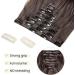 S-noilite 24 Inch Dark Brown Curly Clip In Hair Extensions - 8pcs Full Head Set | 60 Color Options | Sexy Lady Fashion Choice - Buy Online on GoSupps.com