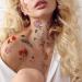 Supperb Temporary Tattoos - Watercolor Floral Temporary Tattoos  Hand Drawn Flower Tattoos Realistic Floral Wildflowers Branches Leaf Tattoo