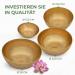 Expert Sound Bowl Set - 4 x Tibetan Singing Bowls for Sound Therapy & Relaxation | Professional Yoga Massage & Deep Sound Healing - Buy Online on GoSupps.com
