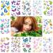 VIWIEU Kids Glitter Butterfly Temporary Tattoos - 12 Sheets, Colorful 3D Shimmer Design, Waterproof, Fake Body Decoration for Girls - Perfect for Birthday Parties & Christmas Gifts - Buy Online on GoSupps.com