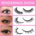 Buy DSLONG Self Adhesive Eyelashes - No Glue Natural Look Cat Eye 3 Styles Reusable Strips - Buy Online on GoSupps.com