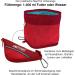 Kurgo Collapsible Dog Bowl - 1.4L Red with Snap Hook & Closure | Perfect for Travel & Outdoor Adventures - Buy Online on GoSupps.com