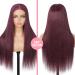 HD Lace Glueless Human Wig - 180% Density 22 Natural Black 99J 5x5 Lace Wig for Women | 100% Brazilian Real Hair | Wear & Go Wigs - Buy Online on GoSupps.com