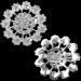 Hiceeden Lot of 24 Clear Crystal Silver Rhinestone Brooches - Bridal Wedding Bouquet Kit & DIY Decoration Gift - Buy Online on GoSupps.com