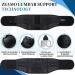 Zeamo XL Back Support for Men & Women | 5-Strut Lumbar Support Belt for Gym Herniated Disc Sciatica & Scoliosis - Buy Online on GoSupps.com