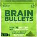 80mg Caffeine & 160mg L-Theanine Focus Enhancing Energy Chews (40 Servings) Neuroscience Backed Nootropic Stack Mental Acuity & Cognitive Support | Mint Matcha Flavor Brain Bullet 1 Bag - 40 Chews
